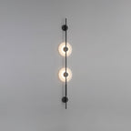 Alabaster Orb Vertical Wall Sconce