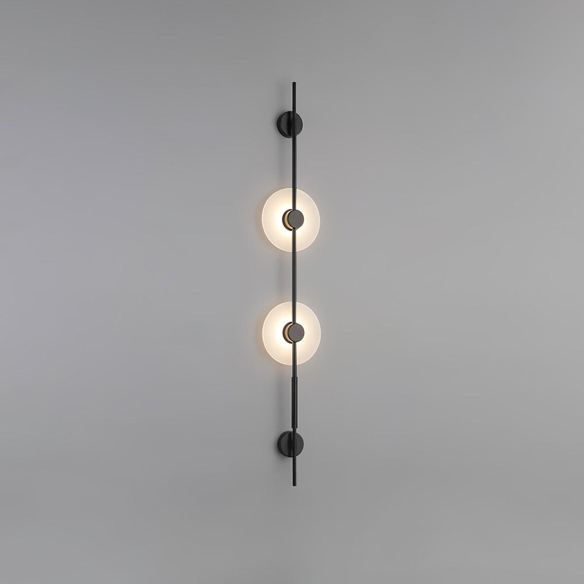 Alabaster Orb Vertical Wall Sconce