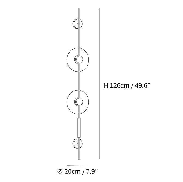 Alabaster Vertical Plug-in Wall Sconce