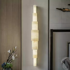Alba Cascade Alabaster Wall Sconce