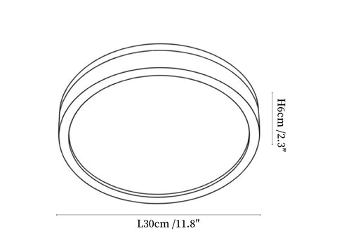 Alder Frame Ceiling Lamp