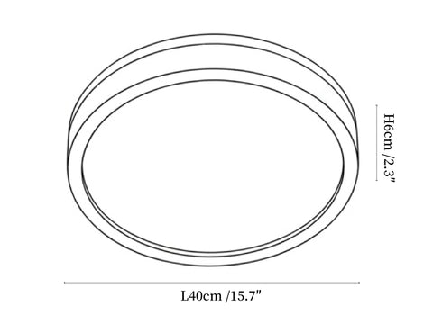 Alder Frame Ceiling Lamp