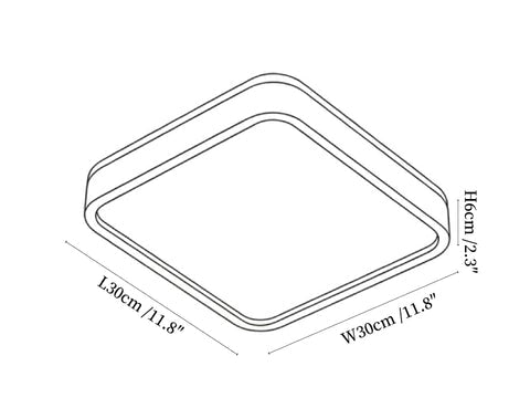 Alder Frame Ceiling Lamp