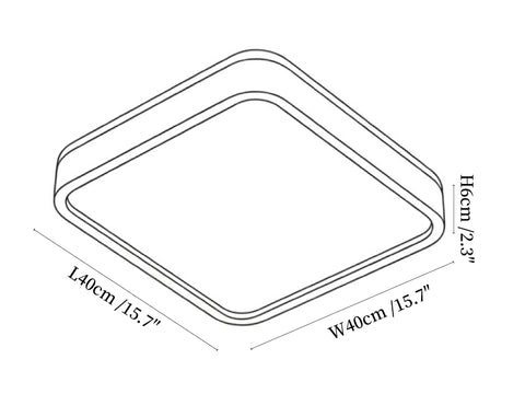 Alder Frame Ceiling Lamp