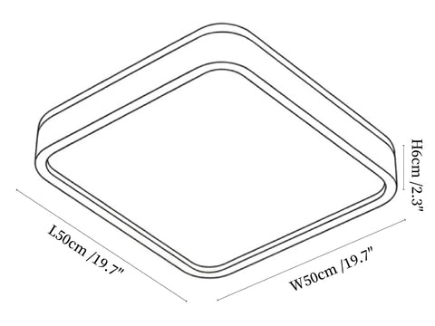 Alder Frame Ceiling Lamp