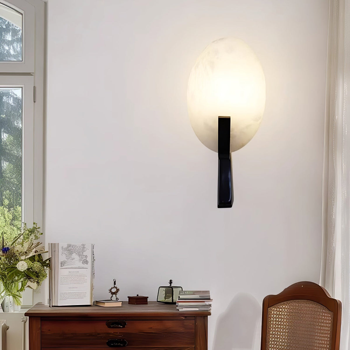 Alice Alabaster Plug - in Wall Lamp
