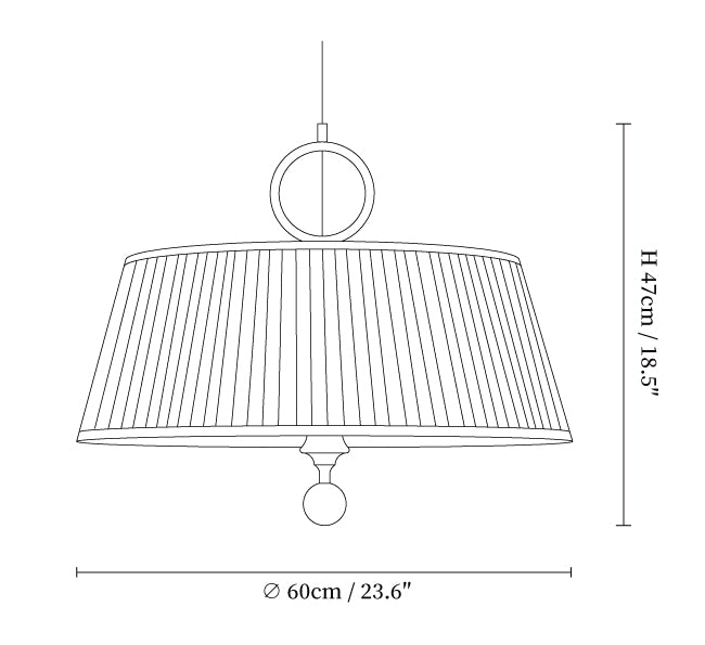 Alina Fabric Pendant Lamp