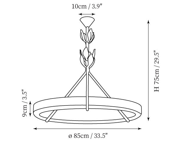 Tinsley Plaster Chandelier