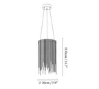 Aluminum Chain Tassel Pendant Light