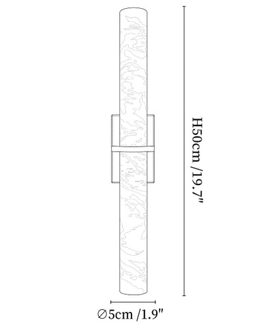 Aluna Alabaster Bar Wall Light