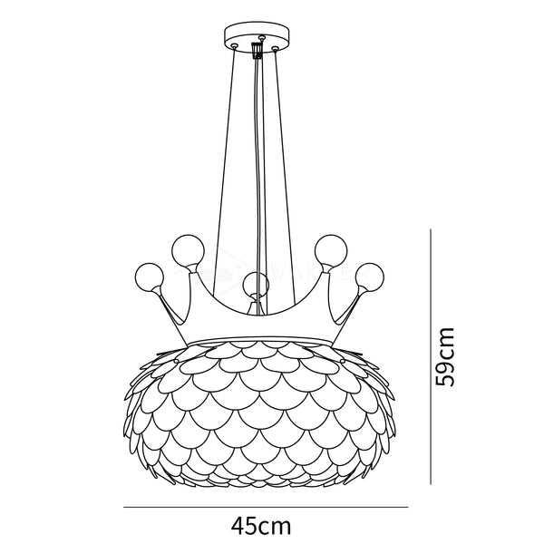 Aluvia Crown Pendant Lamp