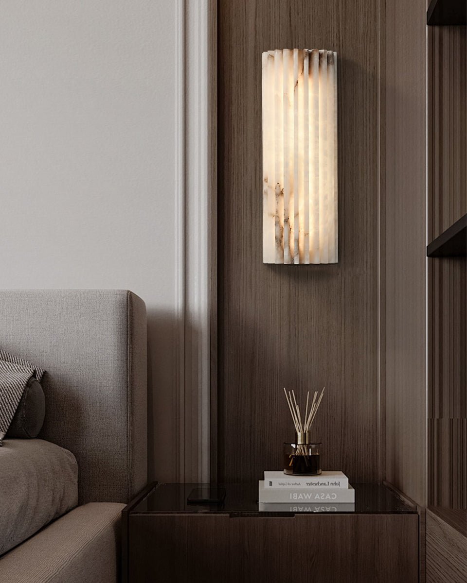 Alvia Alabaster Wall Light