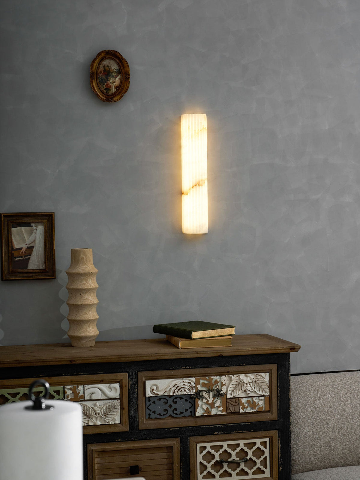 Alvia Alabaster Wall Light