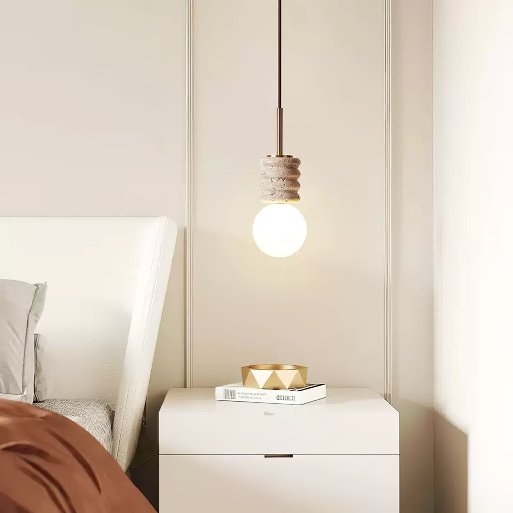 Alvia Travertine Pendant Lamp