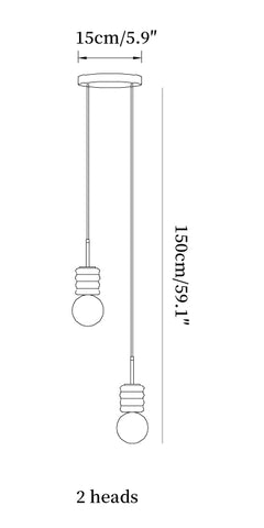 Alvia Travertine Pendant Lamp