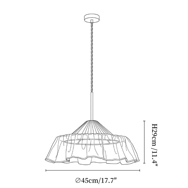 Alvise Linen Pendant Light