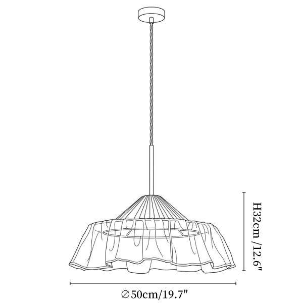 Alvise Linen Pendant Light