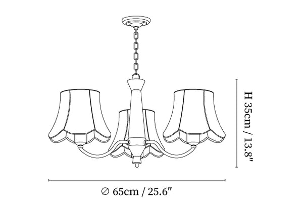 Alyssa Fabric Chandelier