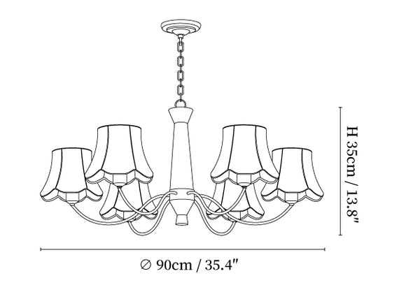 Alyssa Fabric Chandelier