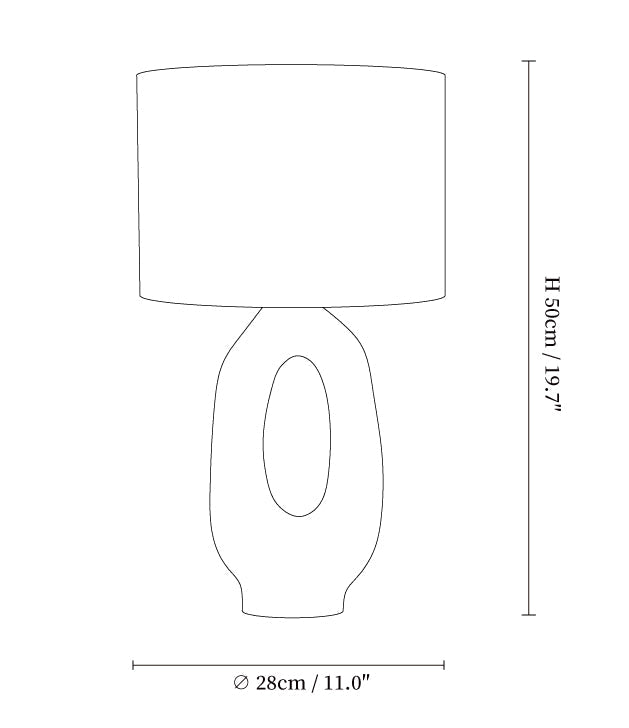 Amara Sculptural Table Lamp