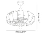 Amaya Fabric Lantern Pendant Light