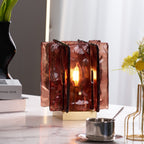 Amber Building Block Table Lamp