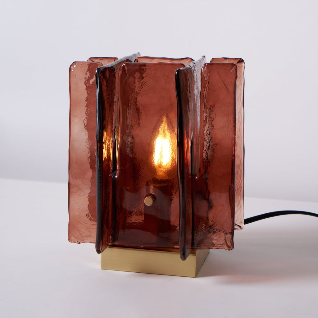 Amber Building Block Table Lamp