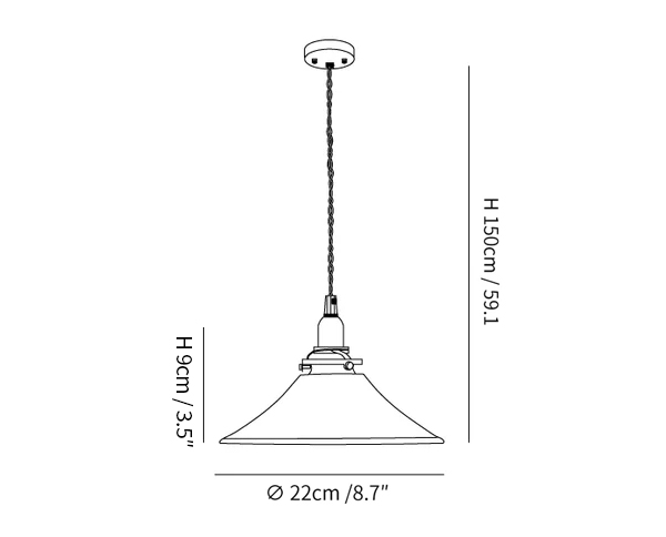 Amber Glass Pendant Light