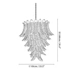Amber Leaf Cascade Chandelier