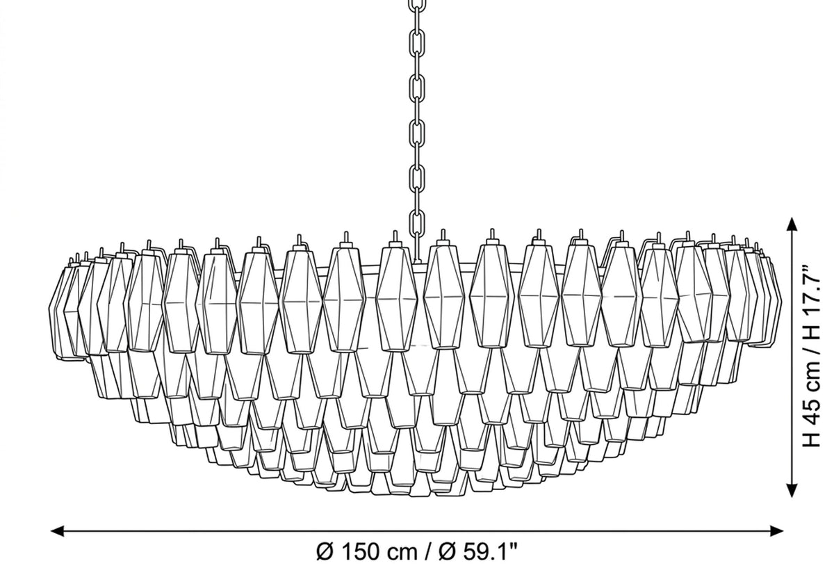 Amber Sorrento Chandelier
