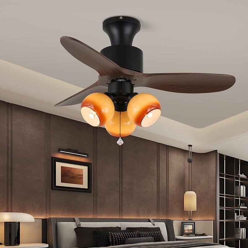 Amberglo Retro Ceiling Fan Light