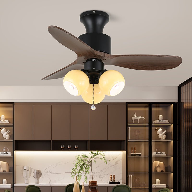 Amberglo Retro Ceiling Fan Light