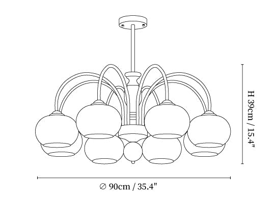 Amberly Arch Chandelier