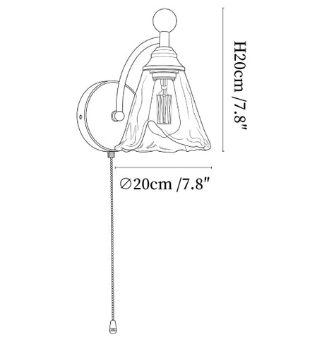 Amberveil Bloom Wall Lamp