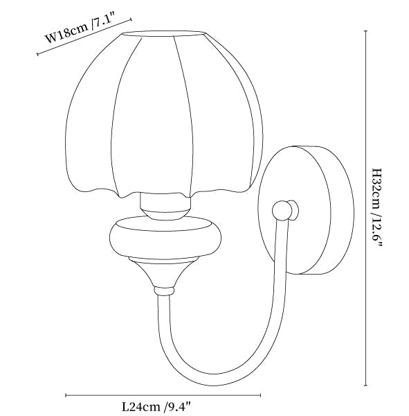 Amelie Floral Wall Sconce