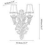 Amelie Resin Leaf Wall Sconce