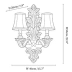 Amelie Resin Leaf Wall Sconce