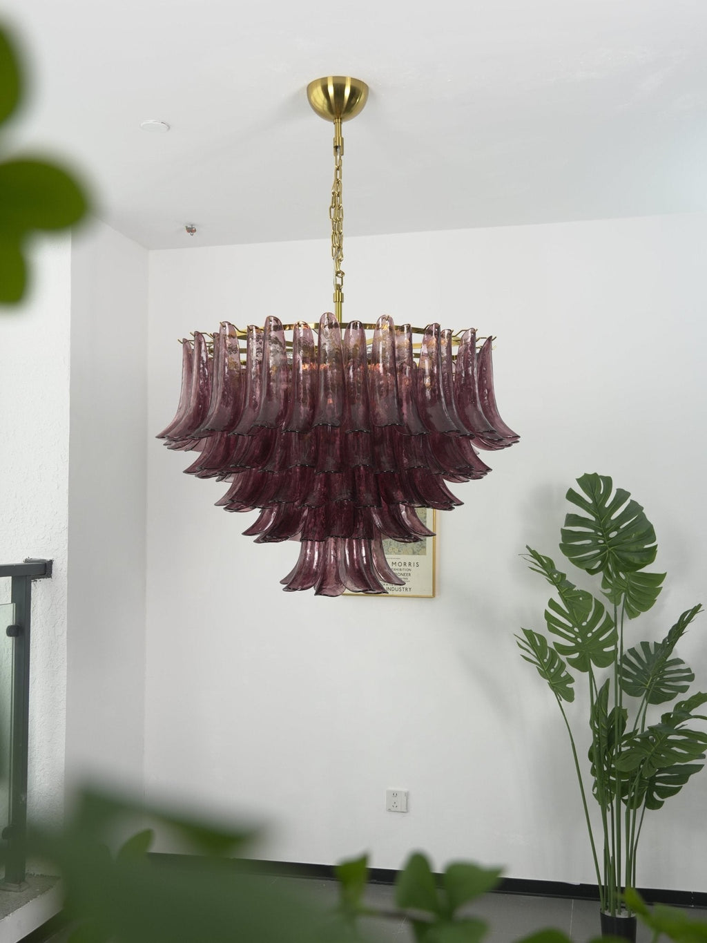 Amethyst Bloom Chandelier