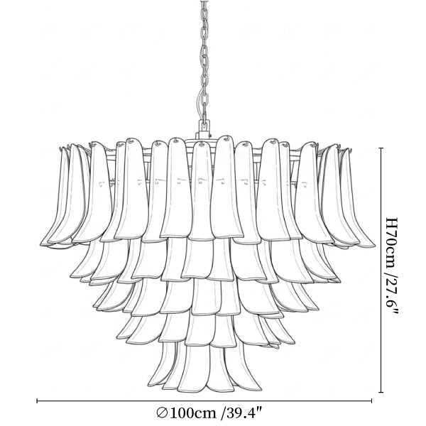 Amethyst Bloom Chandelier