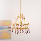 Amethyst Drops Crystal Chandelier