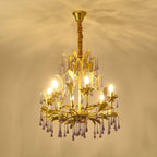Amethyst Drops Crystal Chandelier