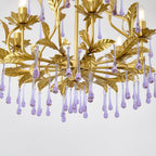 Amethyst Drops Crystal Chandelier