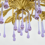Amethyst Drops Crystal Chandelier