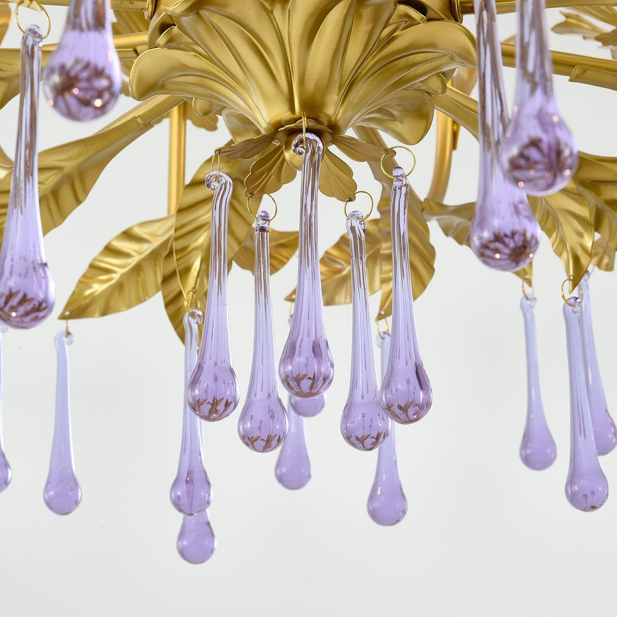 Amethyst Drops Crystal Chandelier