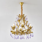Amethyst Drops Crystal Chandelier