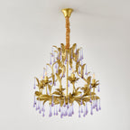 Amethyst Drops Crystal Chandelier