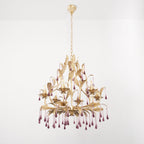 Amethyst Drops Crystal Chandelier