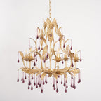 Amethyst Drops Crystal Chandelier
