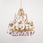 Amethyst Drops Crystal Chandelier