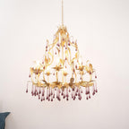 Amethyst Drops Crystal Chandelier